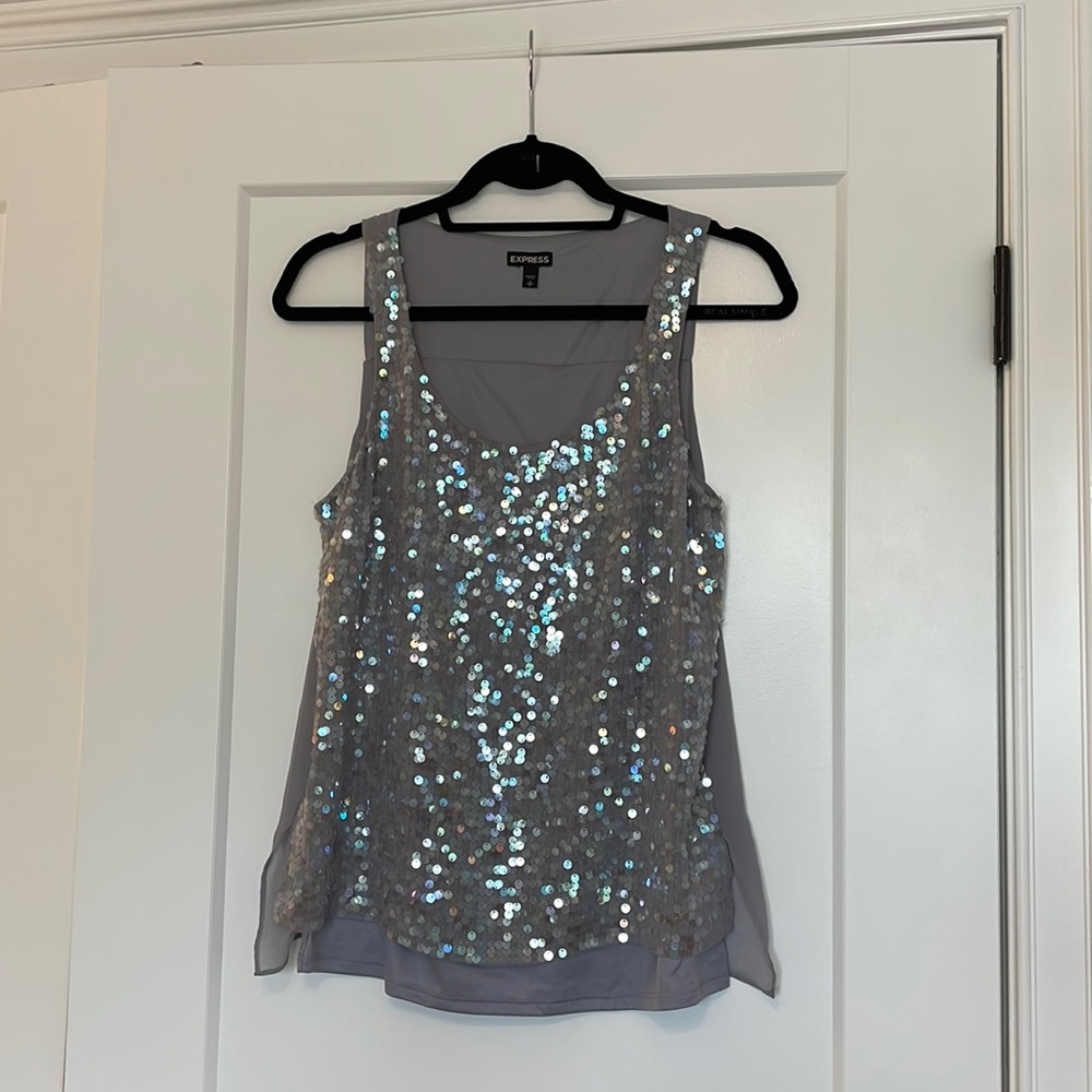 Sequin top from Express
